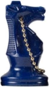 Sleutelhanger paard blauw