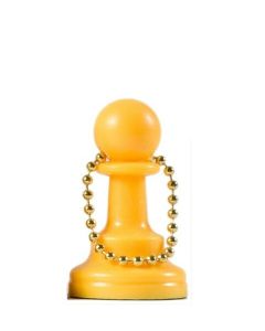 Sleutelhanger pion geel