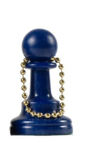 Sleutelhanger pion blauw Sleutelhanger pion blauw